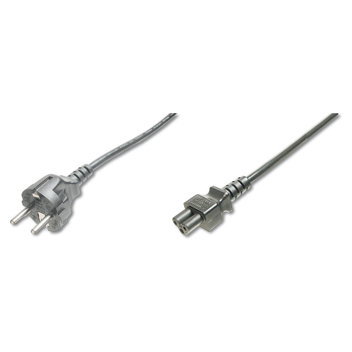 Digitus Cable de alimentación AK-440115-008-S, 0,75 m, Negro