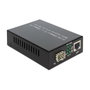 DeLOCK 1000Base-T a SFP Gigabit Ethernet Media Converter, 10/100/1000 Mbit/s, Convertidor de Cobre a Fibra Óptica, Negro