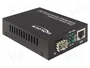 DeLOCK Convertidor de medios 1000Base-T a SFP Negro