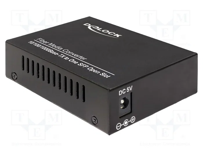DeLOCK Convertidor de medios 1000Base-T a SFP Negro