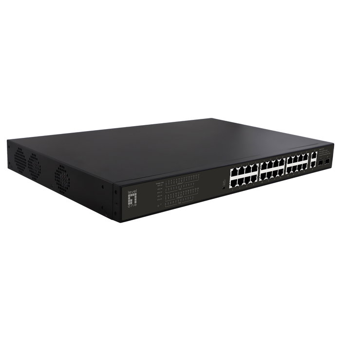 LevelOne GEP-2821 Switch 28 Puertos Gigabit PoE 390W LevelOne GEP-2821 Switch 28 Puertos Gigabit PoE 390W