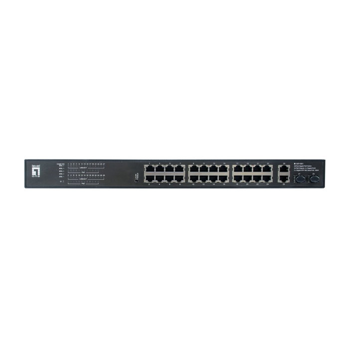 LevelOne GEP-2821 Switch 28 Puertos Gigabit PoE 390W LevelOne GEP-2821 Switch 28 Puertos Gigabit PoE 390W