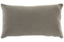 DKD Home Decor Cojín de Algodón Gris 70x40 cm Lavado a la Piedra