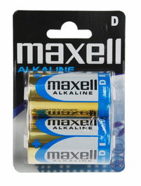 Pilas Alcalina Maxell Lr20 Blister De 2 (M008)