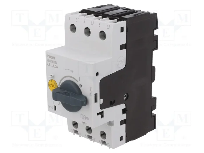 HAGER MM508N Interruptor motorizado de 1,5kW 230VAC 2,5-4A HAGER MM508N Interruptor motorizado de 1,5kW 230VAC 2,5-4A