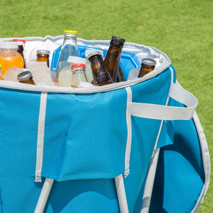 Aktive Nevera portátil plegable con soporte para camping Aktive Nevera portátil plegable con soporte para camping