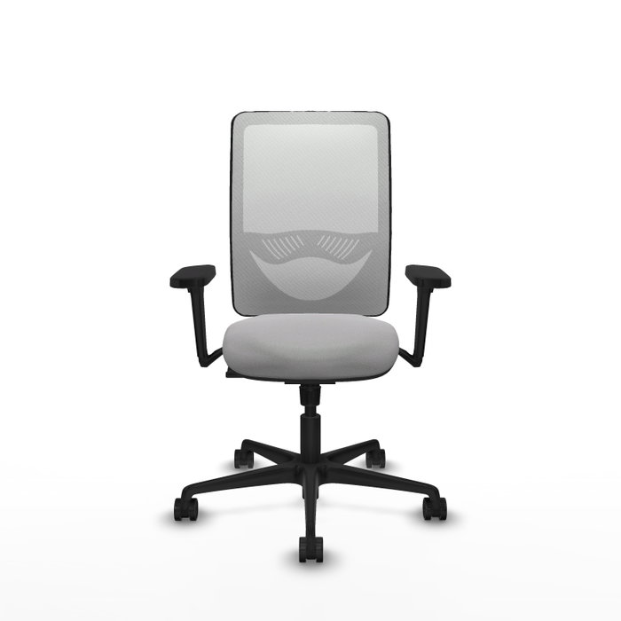 PIQUERAS Y CRESPO Silla de oficina Zulema con mecanismo Sincro, Gris claro y Blanco PIQUERAS Y CRESPO Silla de oficina Zulema con mecanismo Sincro, Gris claro y Blanco