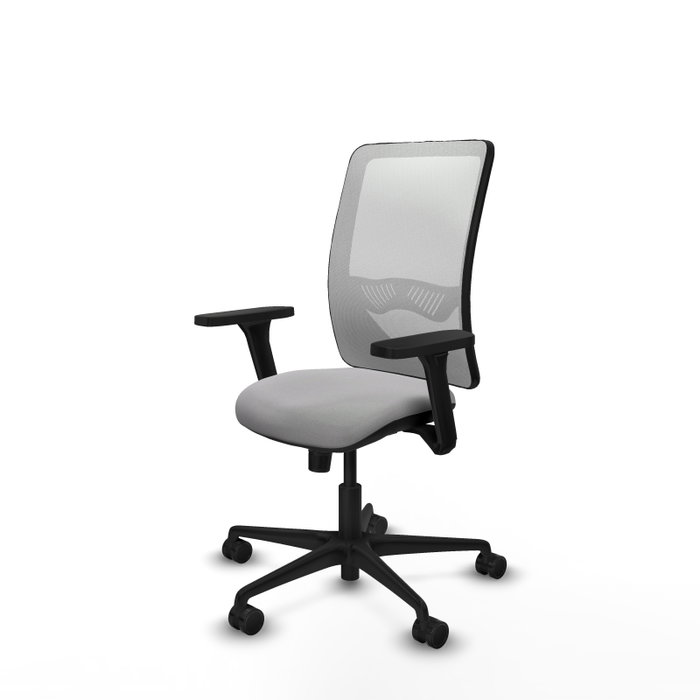 PIQUERAS Y CRESPO Silla de oficina Zulema con mecanismo Sincro, Gris claro y Blanco PIQUERAS Y CRESPO Silla de oficina Zulema con mecanismo Sincro, Gris claro y Blanco