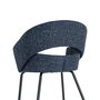 Silla Brazos Azul Tejido-Metal 59 X 61 X 82 cm (Set de 2)