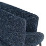 Silla Brazos Azul Tejido-Metal 59 X 61 X 82 cm (Set de 2)