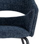 Silla Brazos Azul Tejido-Metal 59 X 61 X 82 cm (Set de 2)