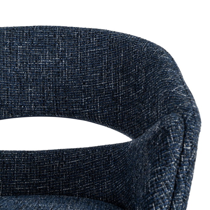 Silla Brazos Azul Tejido-Metal 59 X 61 X 82 cm (Set de 2)