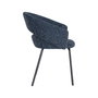 Silla Brazos Azul Tejido-Metal 59 X 61 X 82 cm (Set de 2)