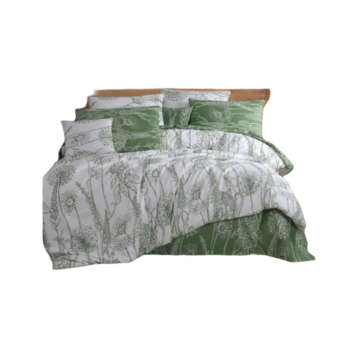 Aucune Juego de cama de 100% algodón reforzado, Blanco, 220x240 cm + 2 fundas de almohada 60x60 cm