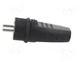 PAWBOL Enchufe Macho Uni-Schuko Negro 16A 250V AC