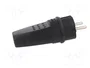 PAWBOL Enchufe Macho Uni-Schuko Negro 16A 250V AC