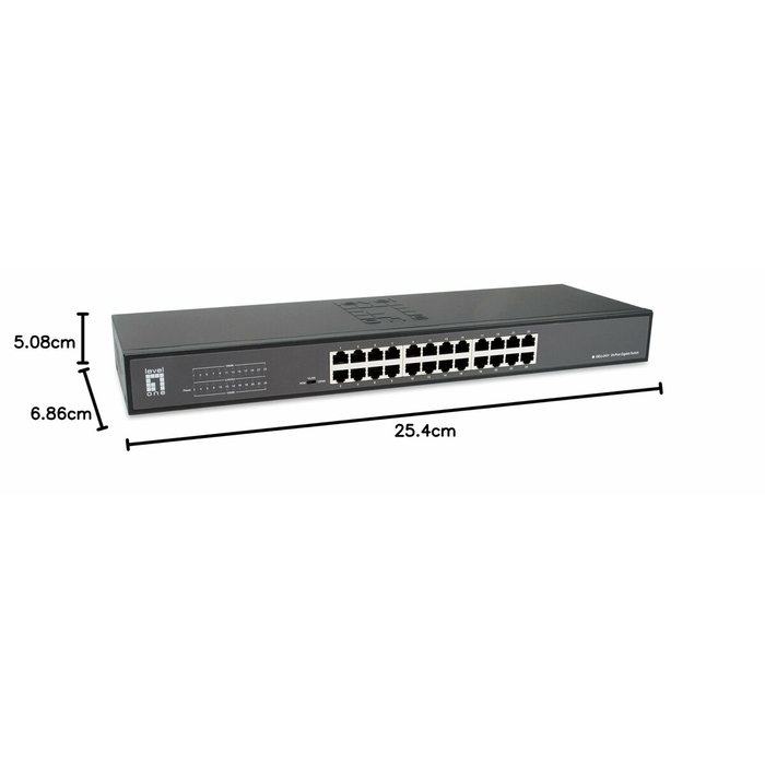 Level One GEU-2431 Switch de 24 puertos Gigabit Ethernet Level One GEU-2431 Switch de 24 puertos Gigabit Ethernet