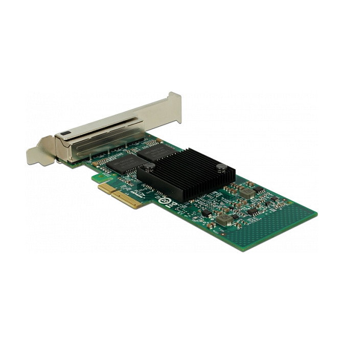 DeLOCK 89946 Tarjeta de Red Gigabit LAN PCI Express x4 con 4 Puertos RJ45, Controlador Intel I350 para Windows y Linux DeLOCK 89946 Tarjeta de Red Gigabit LAN PCI Express x4 con 4 Puertos RJ45, Controlador Intel I350 para Windows y Linux