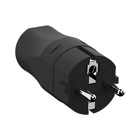 Bachmann 960.101 Montagestecker negro CEE 7/7 Bachmann 960.101 Montagestecker negro CEE 7/7