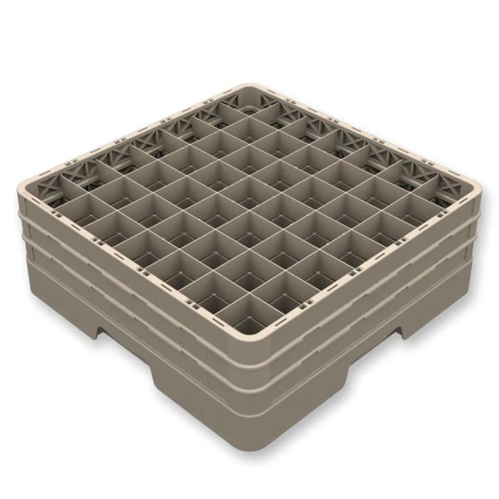 VOLLRATH PUJADAS Cesta de Almacenaje y Transporte Plegable 5610.49 con Base + 3 Suplementos Altura, 49 Compartimentos (200 mm Alto)