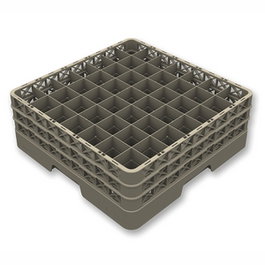 Vollrath Pujadas - Cesta Puj Base + 3 Alt con 49 Compartimientos - Almacenaje y Transporte - Polipropileno - 200 mm Alto