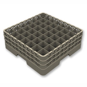 Vollrath Pujadas - Cesta Puj Base + 3 Alt con 49 Compartimientos - Almacenaje y Transporte - Polipropileno - 200 mm Alto Vollrath Pujadas - Cesta Puj Base + 3 Alt con 49 Compartimientos - Almacenaje y Transporte - Polipropileno - 200 mm Alto