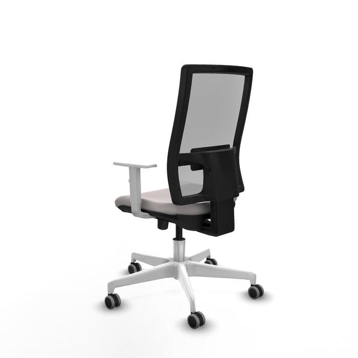 PIQUERAS Y CRESPO Silla de oficina Horna Blanco y Gris PIQUERAS Y CRESPO Silla de oficina Horna Blanco y Gris
