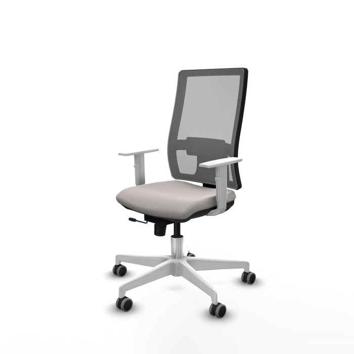 PIQUERAS Y CRESPO Silla de oficina Horna Blanco y Gris PIQUERAS Y CRESPO Silla de oficina Horna Blanco y Gris