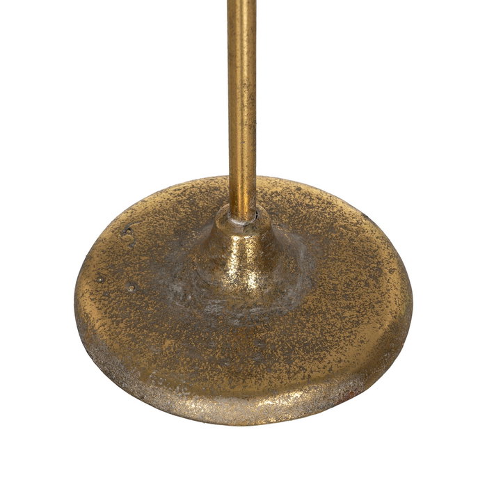 Portavelas Oro Metal Decoración 19,50 X 19,50 X 103,50 cm
