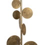 Portavelas Oro Metal Decoración 19,50 X 19,50 X 103,50 cm