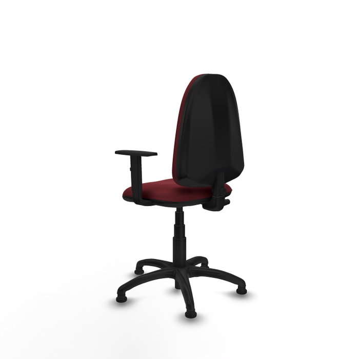 PIQUERAS Y CRESPO Silla de oficina Aýna Granate con Brazos 1D PIQUERAS Y CRESPO Silla de oficina Aýna Granate con Brazos 1D