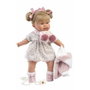 Llorens Muñeca Alexandra Llorona 42 cm Cuerpo de Tela con Chupete