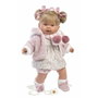Llorens Muñeca Alexandra Llorona 42 cm Cuerpo de Tela con Chupete