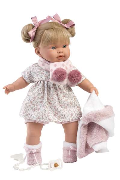 Llorens Muñeca Alexandra Llorona 42 cm Cuerpo de Tela Incluye Chupete Llorens Muñeca Alexandra Llorona 42 cm Cuerpo de Tela Incluye Chupete