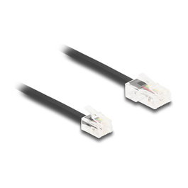 DeLOCK Cable telefónico RJ45 macho a RJ11 macho negro 5 m
