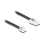 DeLOCK Cable telefónico RJ45 macho a RJ11 macho Negro 5 m