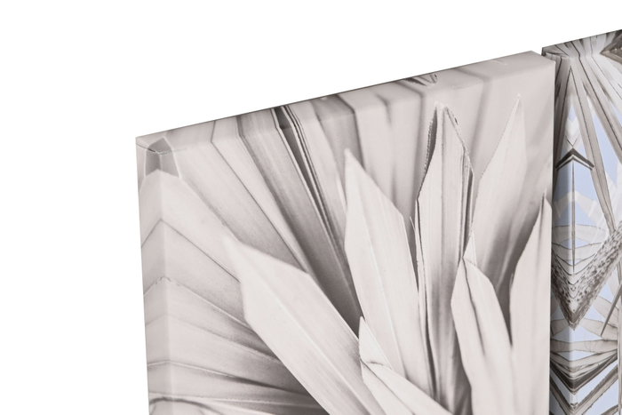 DKD Home Decor Set de 5 Cuadros de Lienzo y MDF 25x25x2,5 cm
