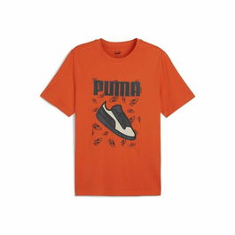 Camiseta de Manga Corta Hombre Puma Graphics Sneaker Naranja