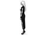 Disfraz Esqueleto Mujer Negro XL - Halloween 2022 - Polyester