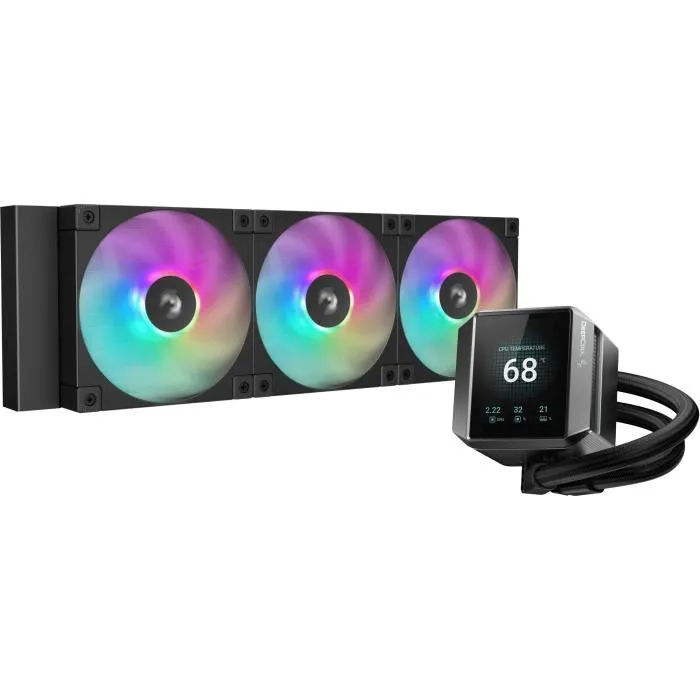 Deepcool MYSTIQUE 360 ARGB Refrigeración para PC 12 cm 600-2400 rpm Negro Deepcool MYSTIQUE 360 ARGB Refrigeración para PC 12 cm 600-2400 rpm Negro