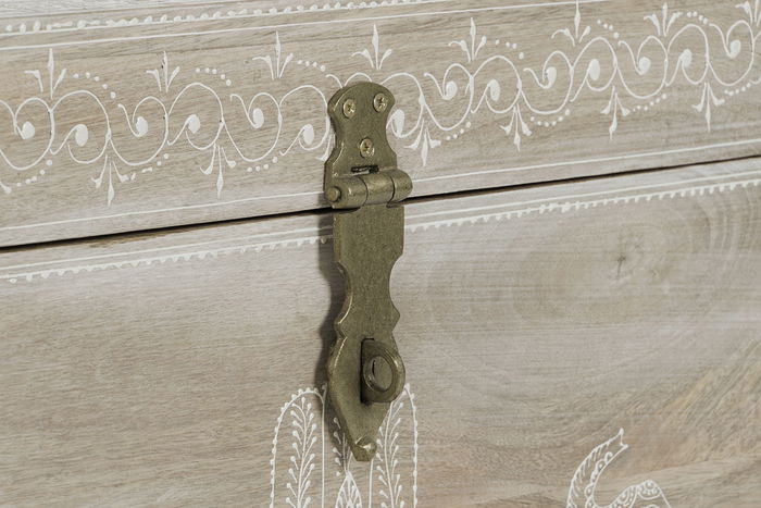 DKD Home Decor Baúl Indio Rk 22 Natural 43 x 45 x 78 cm