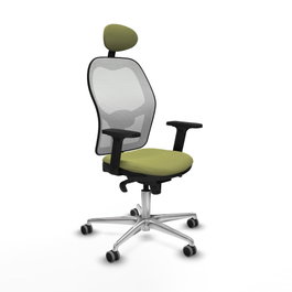PIQUERAS Y CRESPO Silla de oficina Jorquera Verde oliva y Blanco
