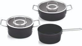 Fissler Adamant Set De 3 Ollas Con Tapa De Cristal FISSLER 15611503000/0