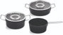 Fissler Adamant Set de 3 piezas: Sartén 24 cm, Cacerola 20 cm con tapa y Cacerola 18 cm