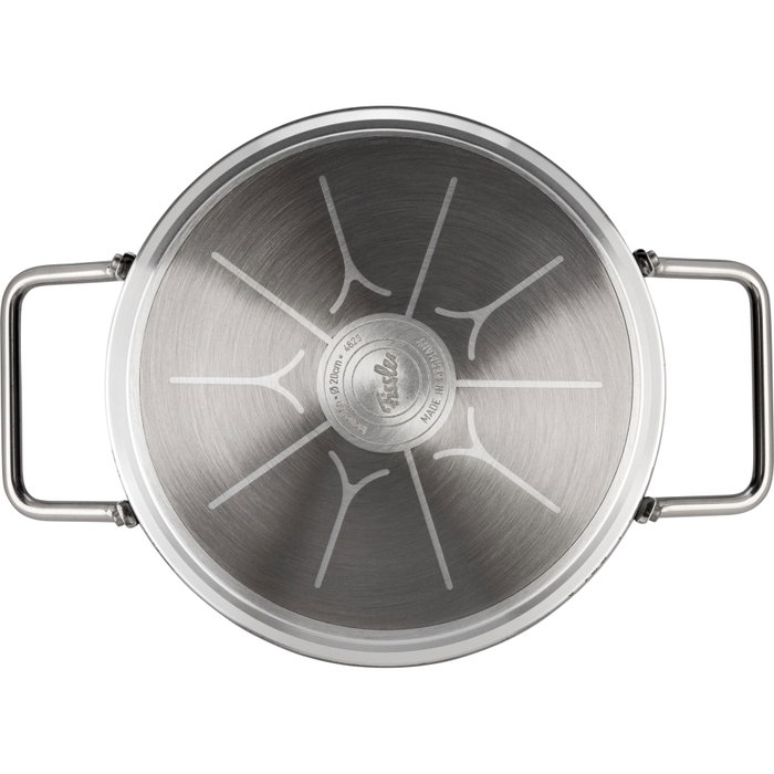 Fissler Adamant Set de 3 piezas: Sartén 24 cm, Cacerola 20 cm con tapa y Cacerola 18 cm