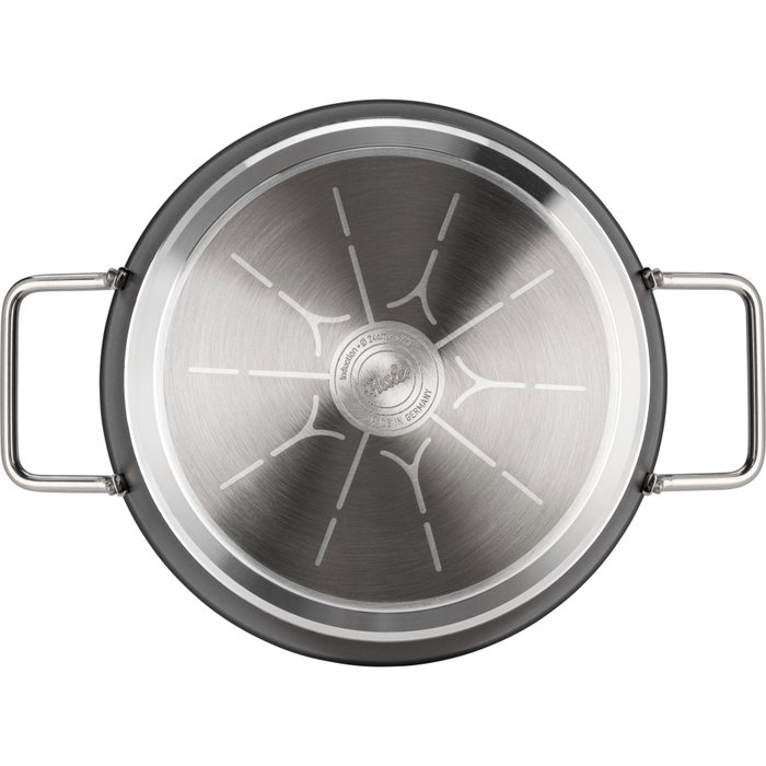 Fissler Adamant Set de 3 piezas: Sartén 24 cm, Cacerola 20 cm con tapa y Cacerola 18 cm