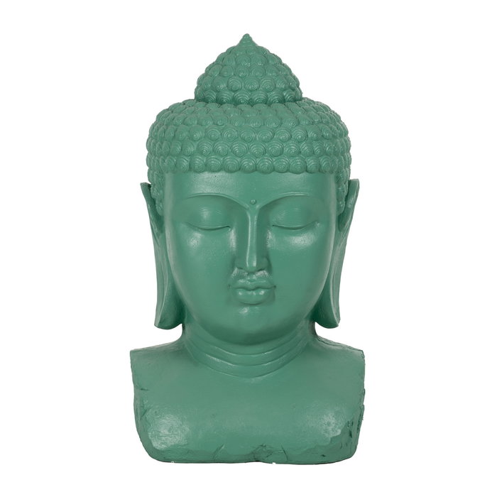 Escultura Buda Turquesa Resina 60,50 X 56 X 108 cm