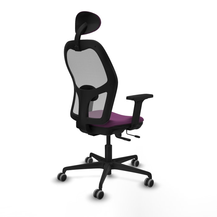 PIQUERAS Y CRESPO Silla de oficina Jorquera con mecanismo Sincro/Traslack, Morado y Gris PIQUERAS Y CRESPO Silla de oficina Jorquera con mecanismo Sincro/Traslack, Morado y Gris