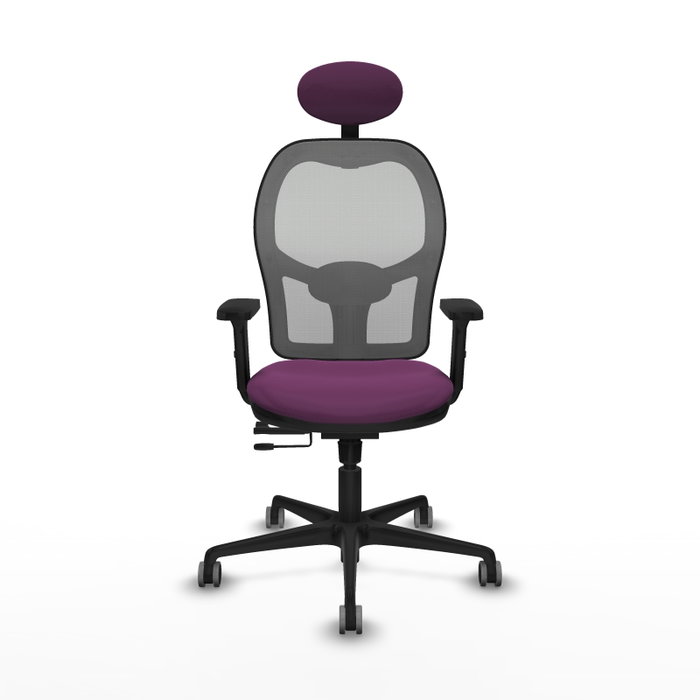 PIQUERAS Y CRESPO Silla de oficina Jorquera con mecanismo Sincro/Traslack, Morado y Gris PIQUERAS Y CRESPO Silla de oficina Jorquera con mecanismo Sincro/Traslack, Morado y Gris