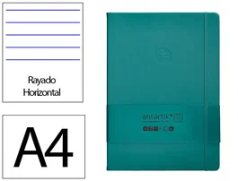 Antartik Cuaderno Antartik Notes Tapa Dura A4 Verde Aguamarina